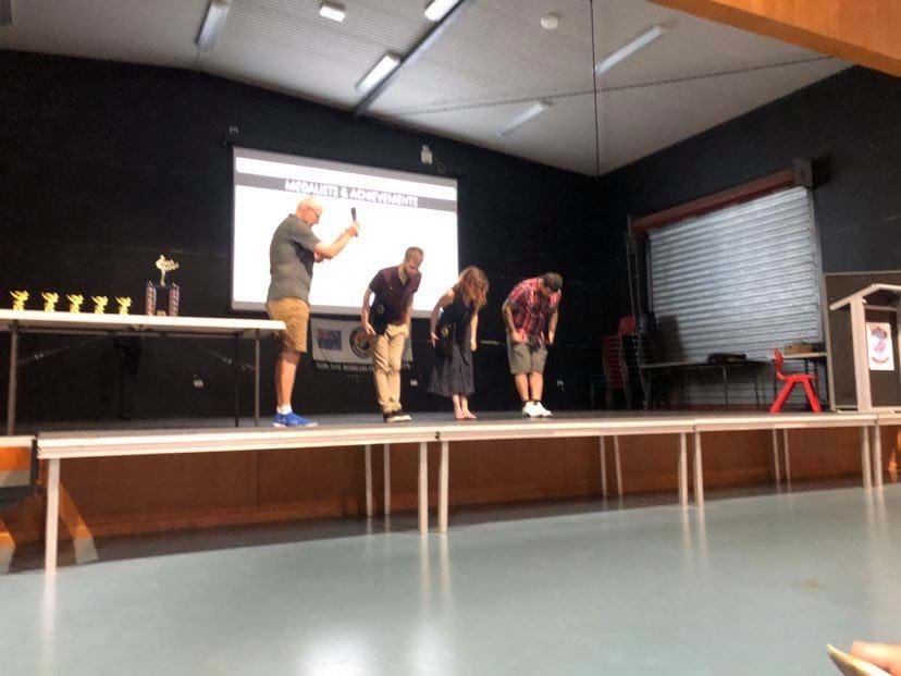 Sabomnim receiving awards