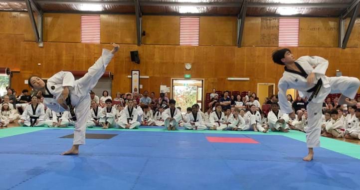 Club Champions with Black Belts, Hannah Yang, Champion, Black belt patterns champion: Sun Bae Korean Martial Art - Taekwondo Championship - Patterns, High Kick, Power Breaking, Roof Tiles, Kukkiwon, WT - World Taekwondo, Australia, Brisbane, Centres locations at Kenmore, Newmarket, The Gap, Middle Park, Mt Gravatt, Toowoomba, Grandmaster Bradley Tatnell. competition, white belt, yellow belt, blue belt, red belt, black belt, children, adults, male, female.