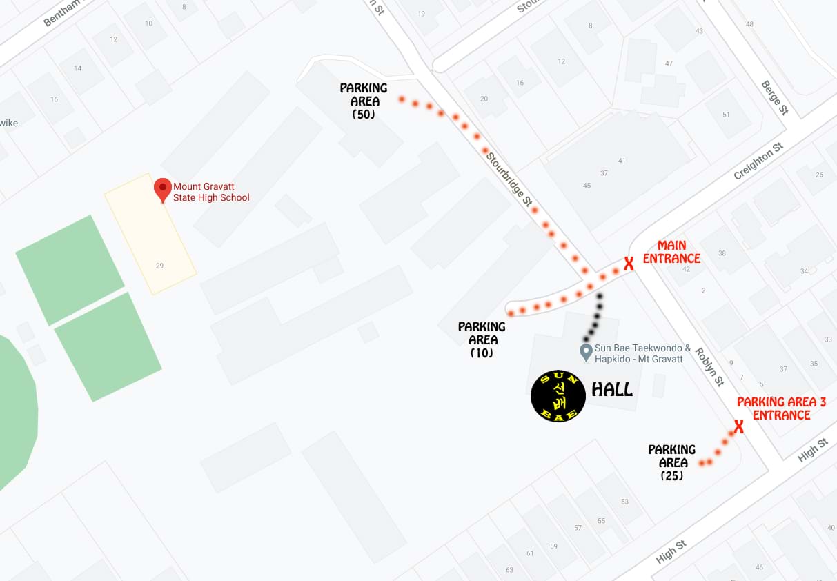 Mt Gravatt Martial Arts Map