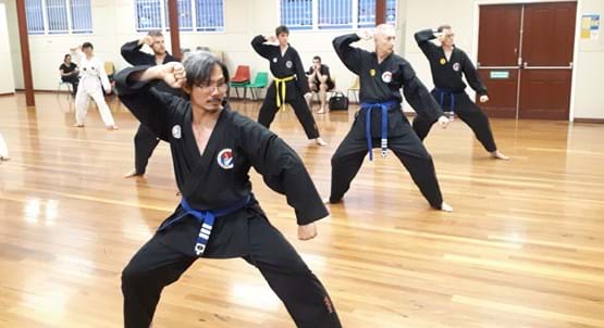Our Hapkido men in action