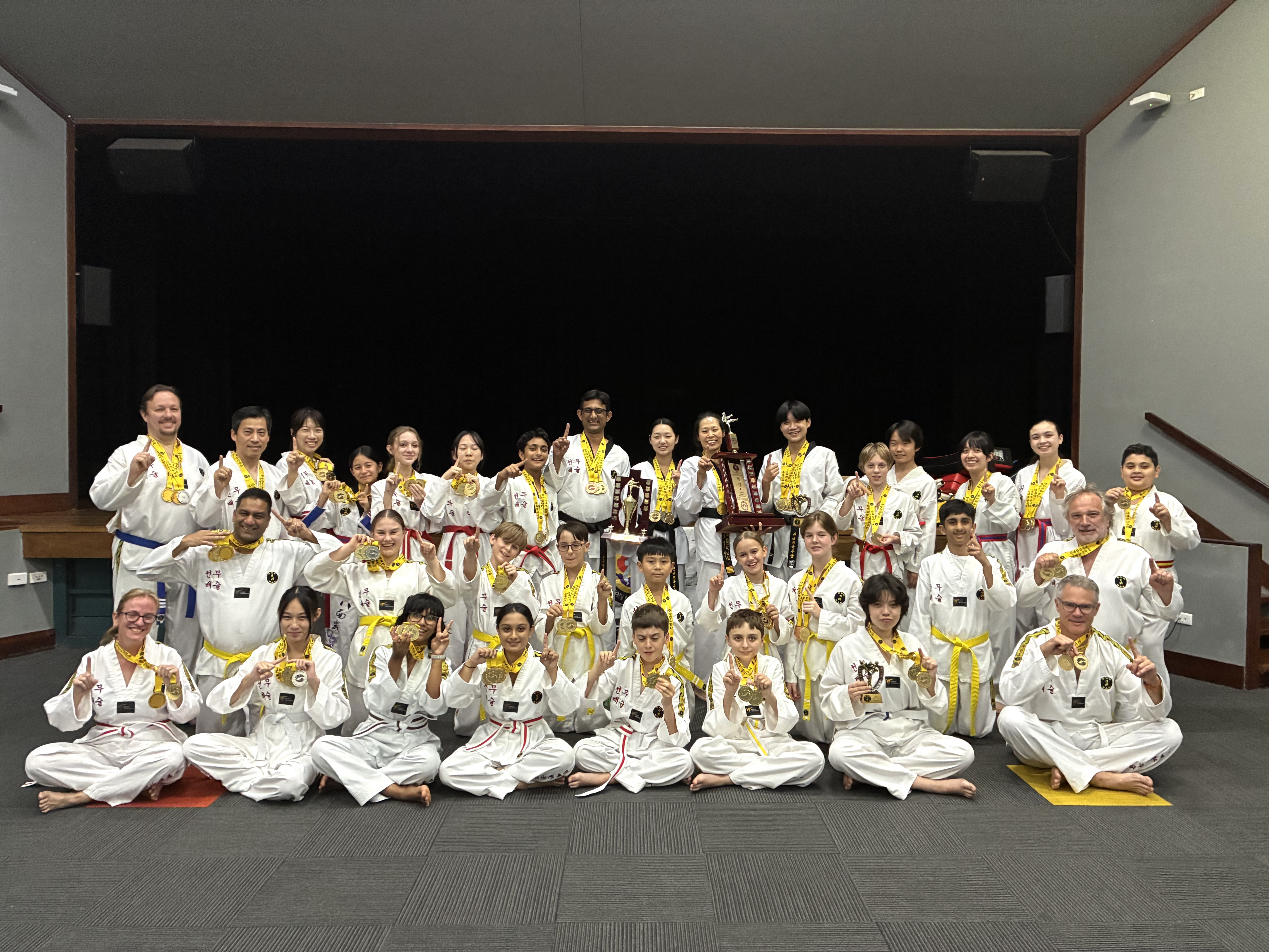 Club Champions, Team Kenmore, Sun Bae Korean Martial Art - Taekwondo Championship - Patterns, High Kick, Power Breaking, Roof Tiles, Kukkiwon, WT - World Taekwondo, Australia, Brisbane, Centres locations at Kenmore, Newmarket, The Gap, Middle Park, Mt Gravatt, Toowoomba, Grandmaster Bradley Tatnell. competition, white belt, yellow belt, blue belt, red belt, black belt, children, adults, male, female.