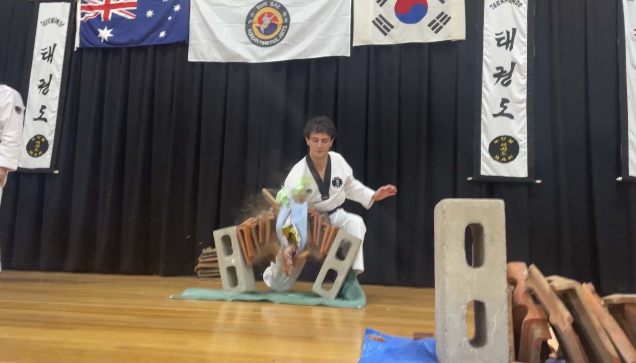 Club Champions, Team Kenmore, Sun Bae Korean Martial Art - Taekwondo Championship - Patterns, High Kick, Power Breaking, Roof Tiles, Kukkiwon, WT - World Taekwondo, Australia, Brisbane, Centres locations at Kenmore, Newmarket, The Gap, Middle Park, Mt Gravatt, Toowoomba, Grandmaster Bradley Tatnell. competition, white belt, yellow belt, blue belt, red belt, black belt, children, adults, male, female.