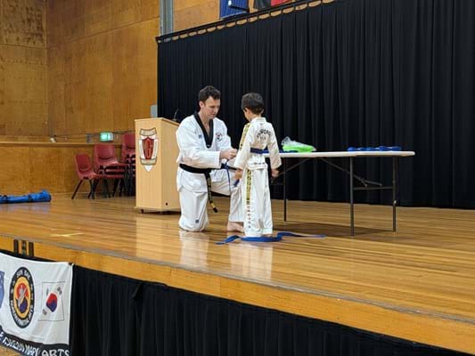 Children's martial arts, taekwondo, grading, Mt Gravatt, self-defense