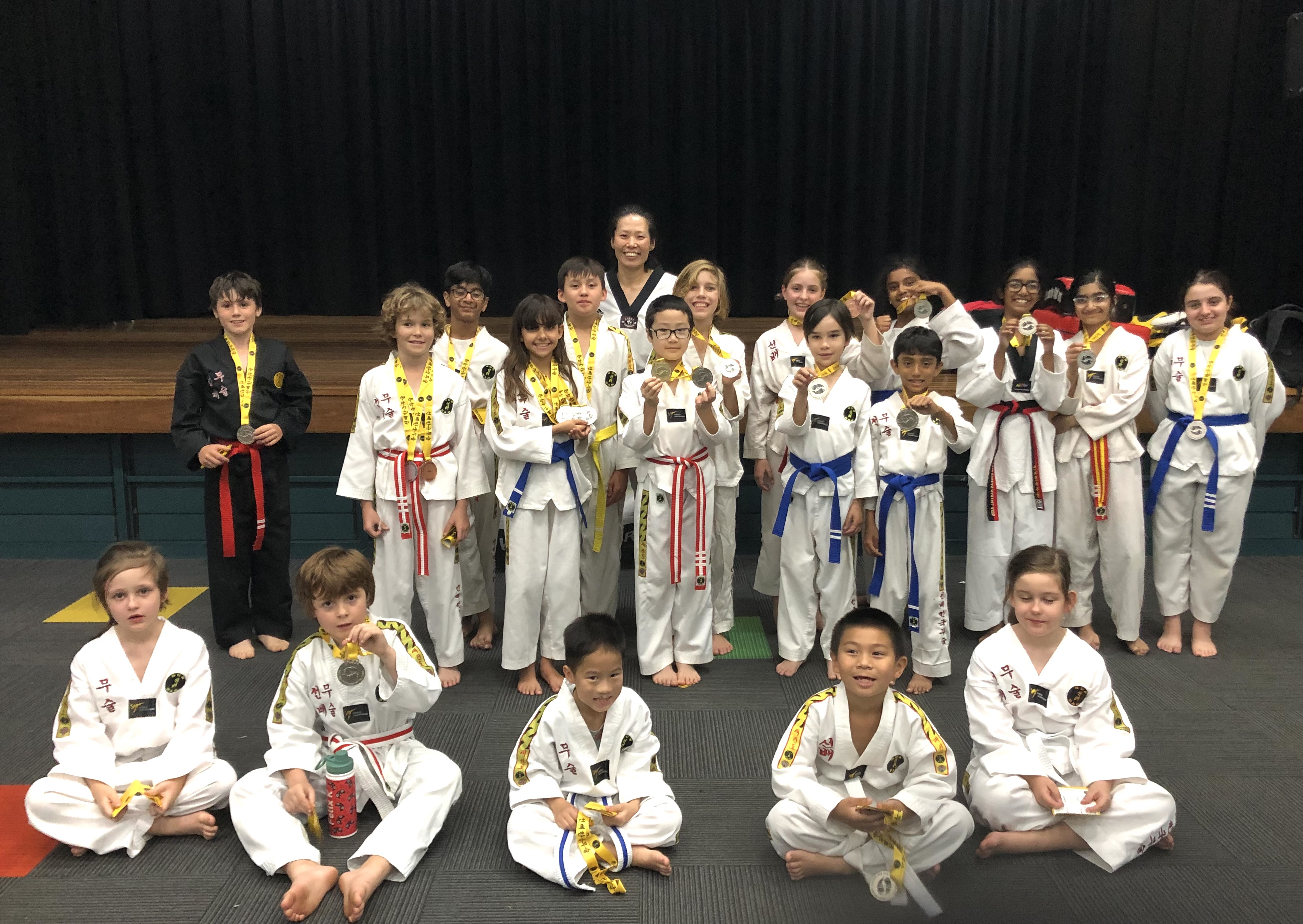 , black belt, children, adults, male, female.