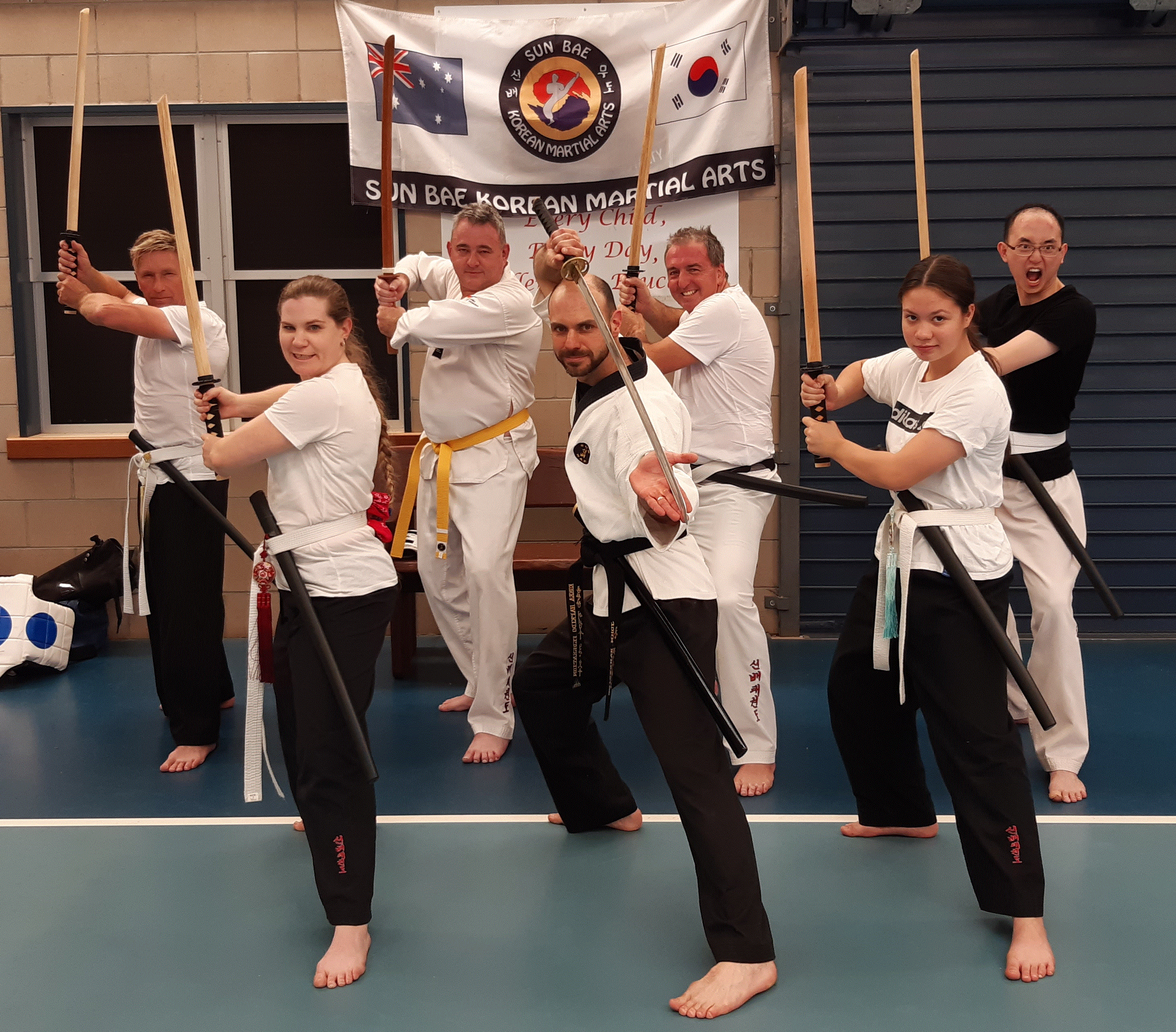 Toowoomba Kumdo sword students