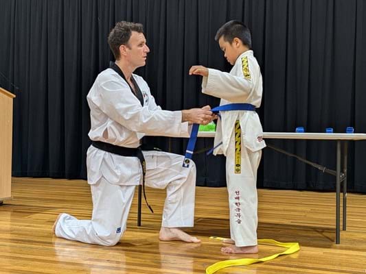 Children's martial arts, taekwondo, grading, Mt Gravatt, self-defense