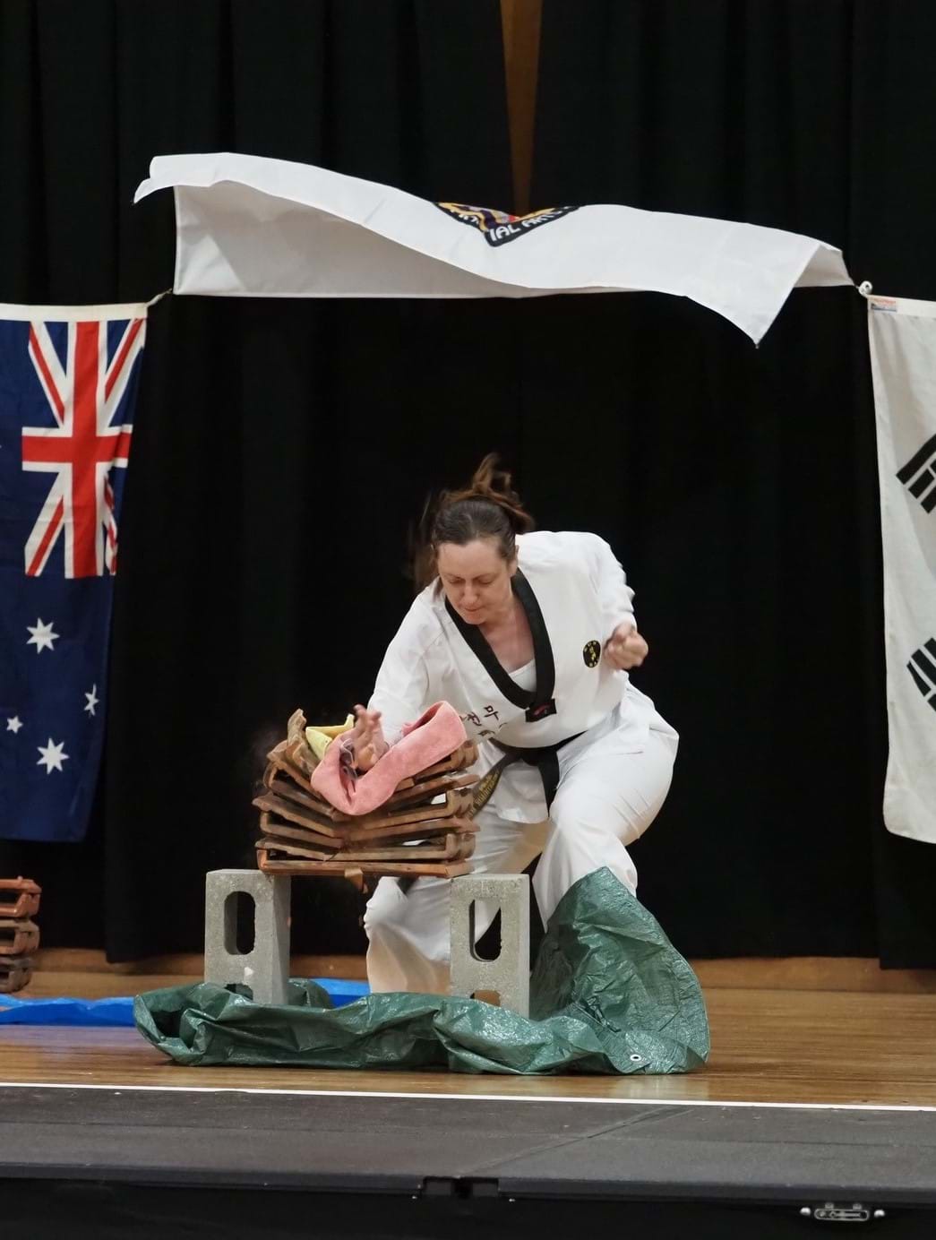 Coach at Sun Bae Korean Martial Arts Instructor Nicole Vickery Taekwondo Hapkido Kumdo 