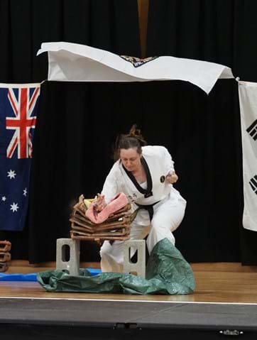 Coach at Sun Bae Korean Martial Arts Instructor Nicole Vickery Taekwondo Hapkido Kumdo