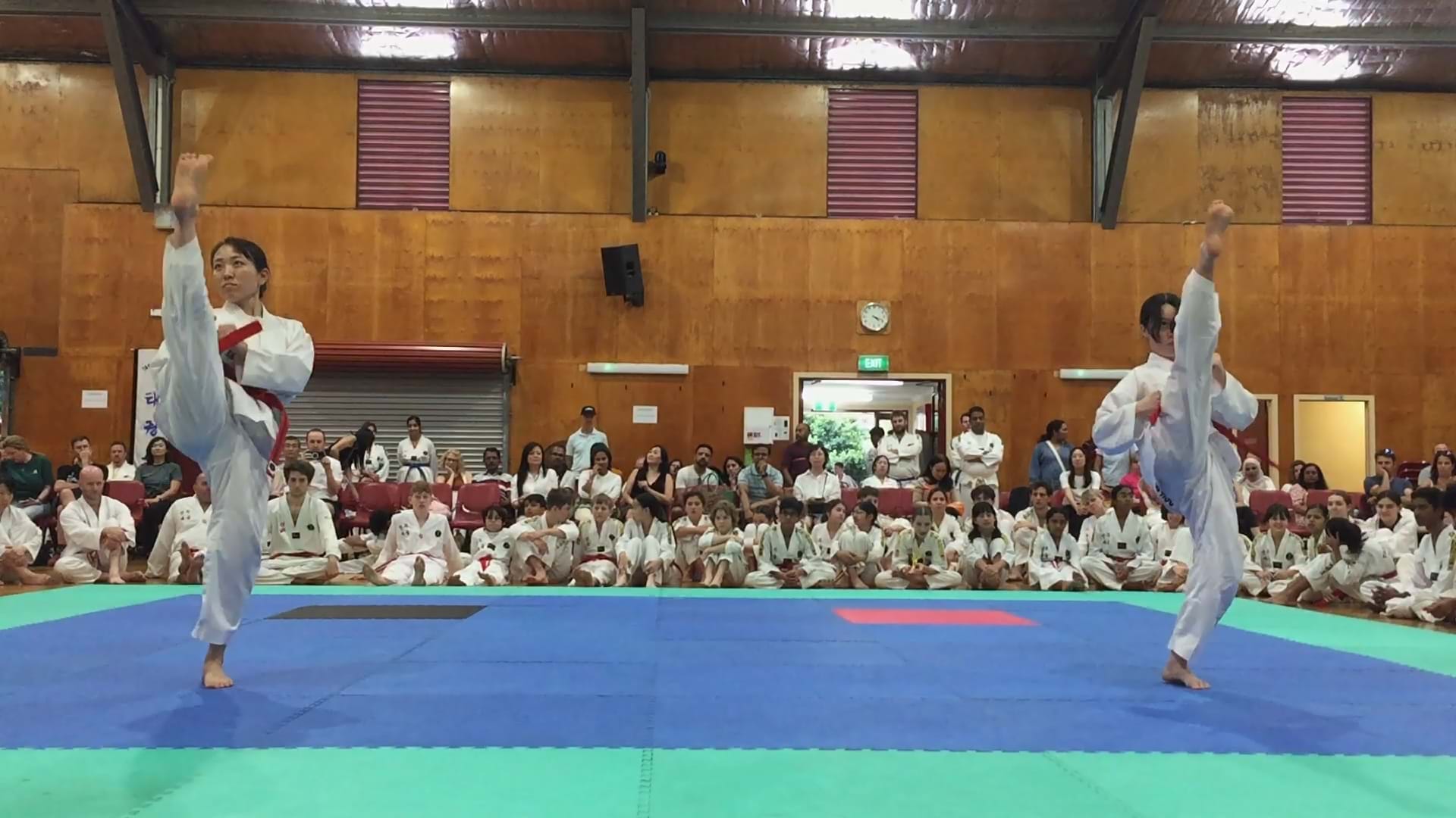 Sun Bae KMA 2024 Championship Final - Red belt patterns champion: Sun Bae Korean Martial Art - Taekwondo Championship - Patterns, High Kick, Power Breaking, Roof Tiles, Kukkiwon, WT - World Taekwondo, Australia, Brisbane, Centres locations at Kenmore, Newmarket, The Gap, Middle Park, Mt Gravatt, Toowoomba, Grandmaster Bradley Tatnell. competition, white belt, yellow belt, blue belt, red belt, black belt, children, adults, male, female.