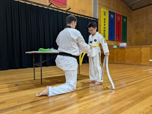 Children's martial arts, taekwondo, grading, Mt Gravatt, self-defense