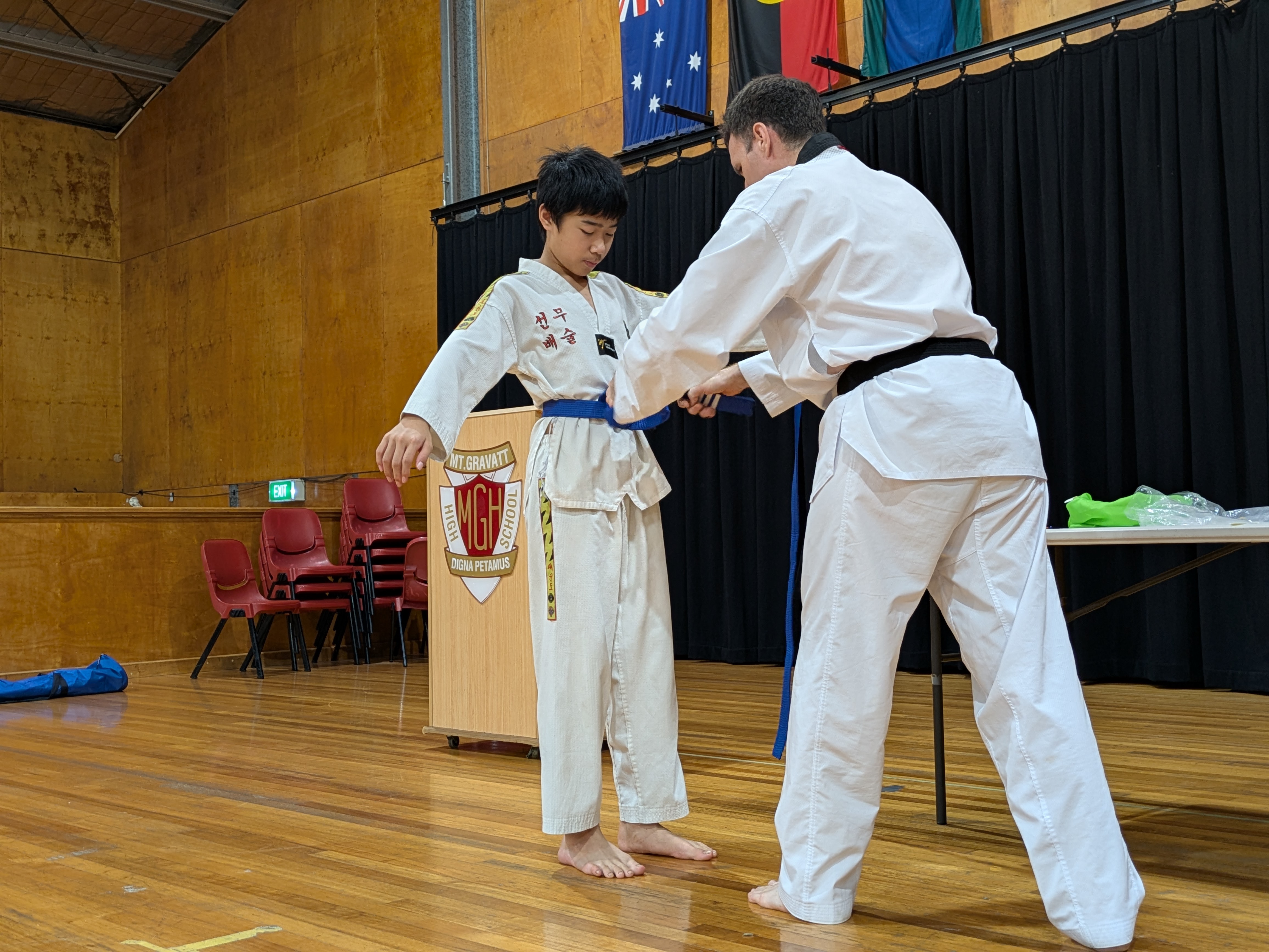 Children's martial arts, taekwondo, grading, Mt Gravatt, self-defense