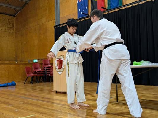 Children's martial arts, taekwondo, grading, Mt Gravatt, self-defense