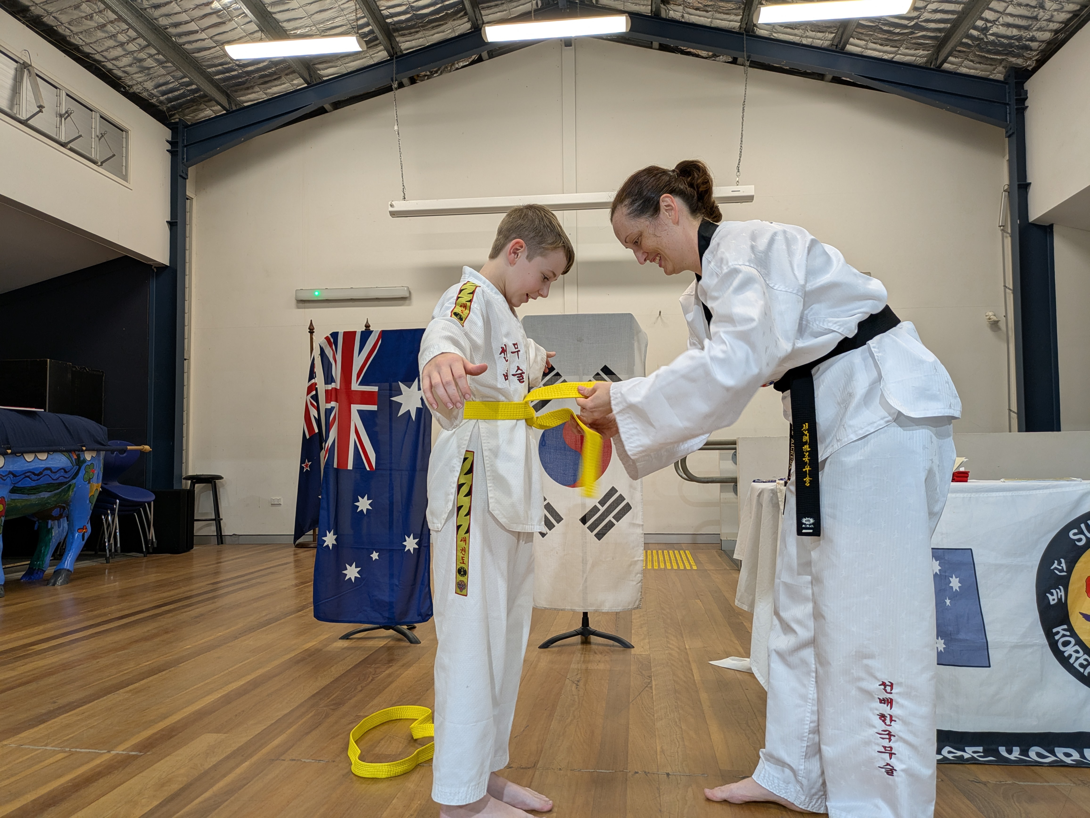 Sun Bae Taekwondo, taekwondo, lady’s self-defense, lady’s martial arts, children's martial arts, family martial arts, grading, The Gap, self-defense