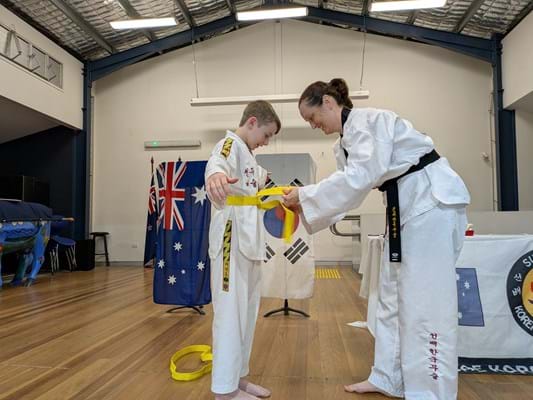 Sun Bae Taekwondo, taekwondo, lady’s self-defense, lady’s martial arts, children's martial arts, family martial arts, grading, The Gap, self-defense