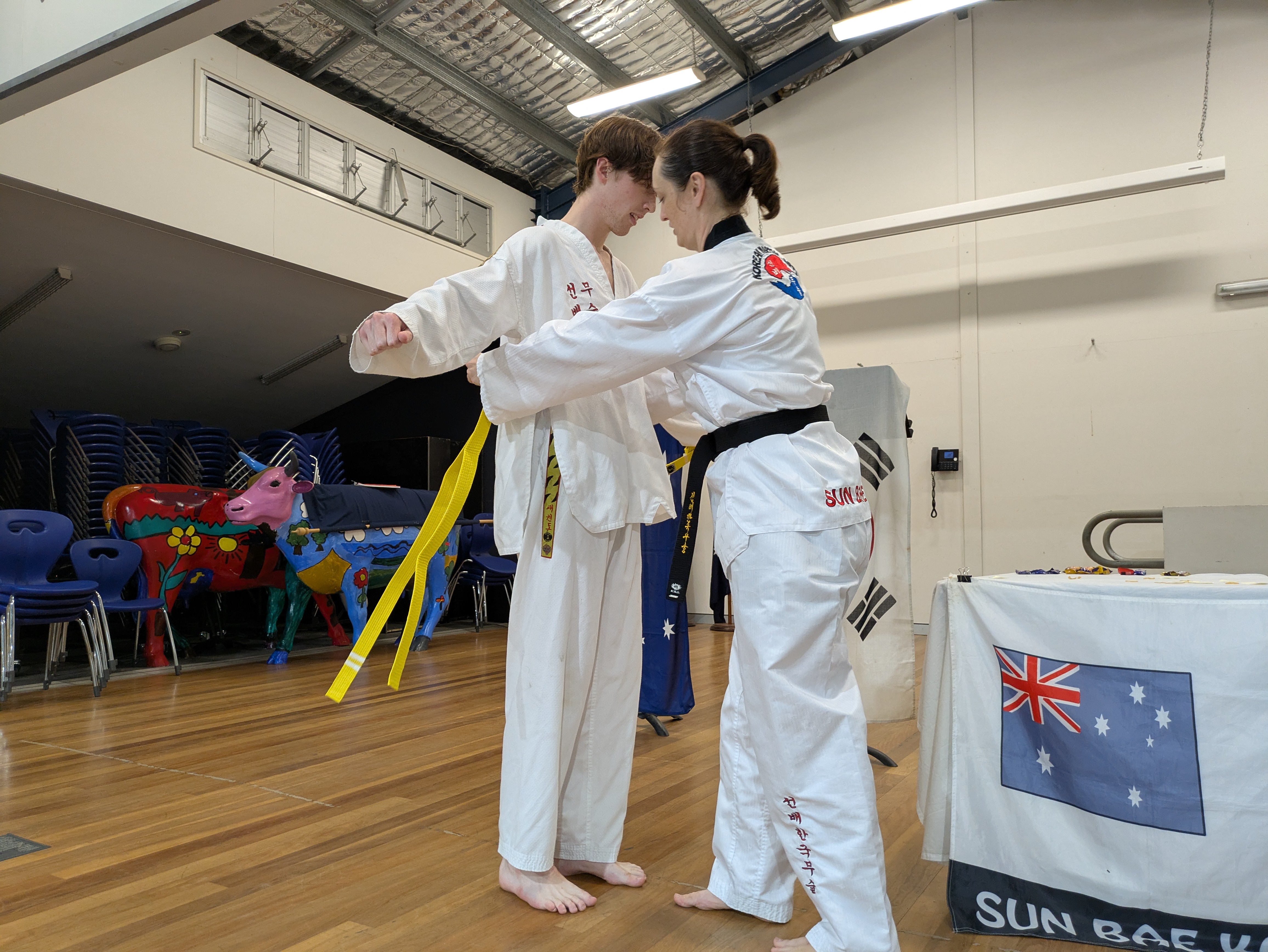 Sun Bae Taekwondo, taekwondo, lady’s self-defense, lady’s martial arts, children's martial arts, family martial arts, grading, The Gap, self-defense