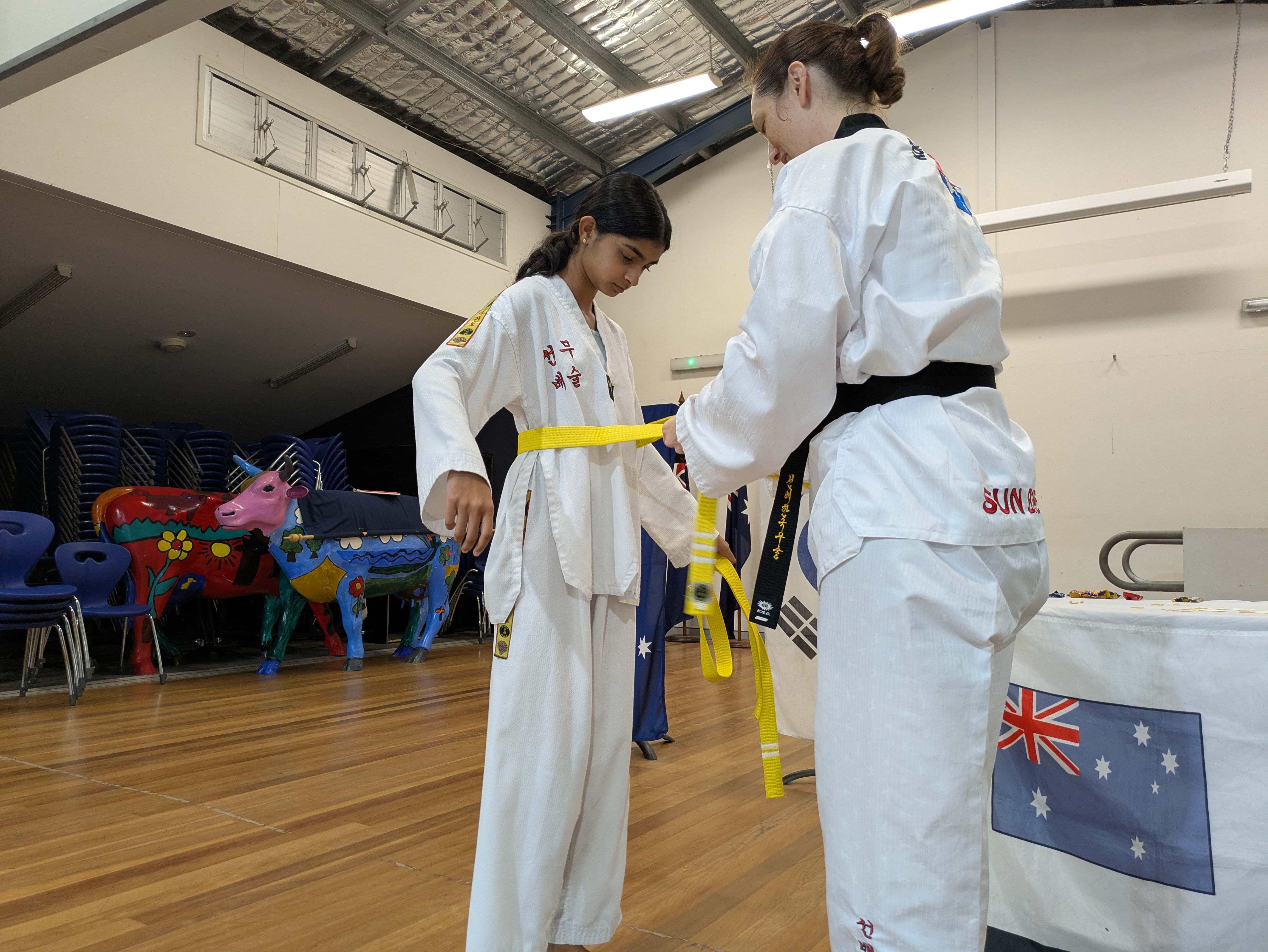 Sun Bae Taekwondo, taekwondo, lady’s self-defense, lady’s martial arts, children's martial arts, family martial arts, grading, The Gap, self-defense