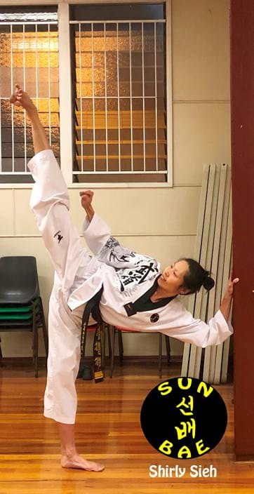 Coach at Sun Bae Korean Martial ArtsInstructor Shirly Sieh Taekwondo Hapkido Kumdo 